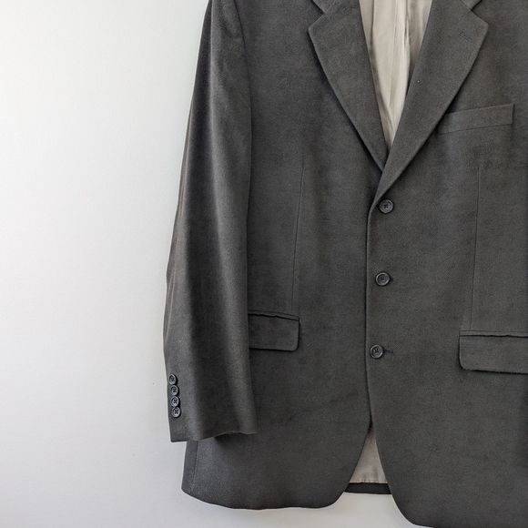 Vintage Ralph Ralph Lauren Velour Mens Blazer 44L - Picture 3 of 11